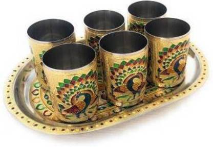 KAKADIYA ENTERPRISE ke 002 Glass Tray Set