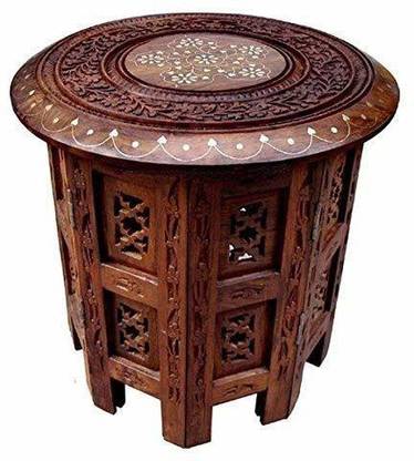 PLATINUMCRAFT Wooden Round Stool Living & Bedroom Stool