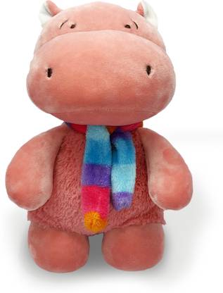 Mirada SUPER SOFT HIPPO WITH SCARF  - 25 cm