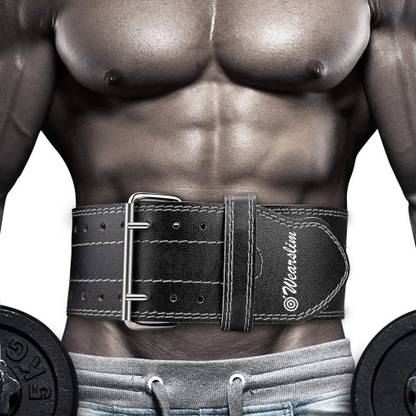 Wearslim Professional Leather Weight Lifting Belt 7mm Thickness, 4 Inch Wide- XLarge Weight Lifting Belt