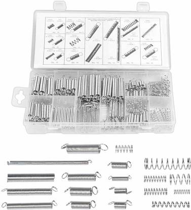 Futurekart 200PCS 20 Kinds Size Extension Springs and Compression Spring Kits, Small Springs, 3D Printer Accessories, Suitable for 3D Printers, Machine DIY or Home Maintenance (Silver) Radial Bearings