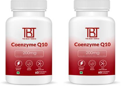 The Body Temple Coenzyme Q10-200MG with Piperine Extract 5 mg (120 Capsules(Pack of 2))