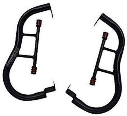 Bullkartzone Black 2 Rod Bar Rear/Back Side Stylist Strong Leg Guard/Legguard Bike Crash Guard for Royal Enfield