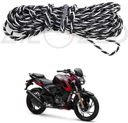 Zieozed ZD-WT44 Rope For Leg Guard/Crash Guard and Multi Purpose Rope White For Royal Enfield Bullet and all Other Bikes Pack Of 1