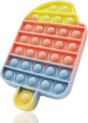 Ajauni Pop it Ice-cream ,Pop It Fidget Toys ,Push Pop Bubble Fidget Sensory Toy, Ice-cream Rainbow