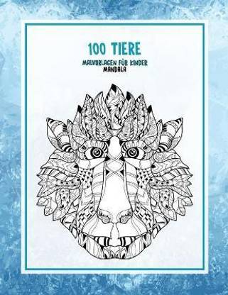 Malvorlagen fur Kinder - Mandala - 100 Tiere