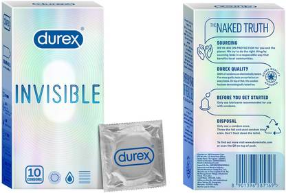 DUREX INVISIBLE 10PCS PACK OF 2W. Condom