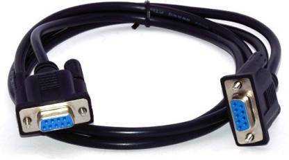 KR CABLES VGA Cable 1.5 m 9 Pin Serial Female to Female Extension Cable Lead DB9 RS232 Serial