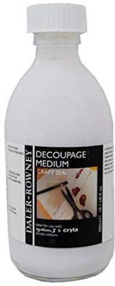 DALER ROWNEY Acrylic Decoupage Medium, 300ml Gloss Finish Decoupage Medium