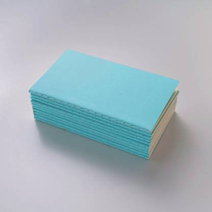 INNAXA A6, Notebook Thread-Bound Journal Diary Memo Pad, 32 Sheets, Pack of 10 (Tourquise, A6) A6 Notebook Blank 64 Pages