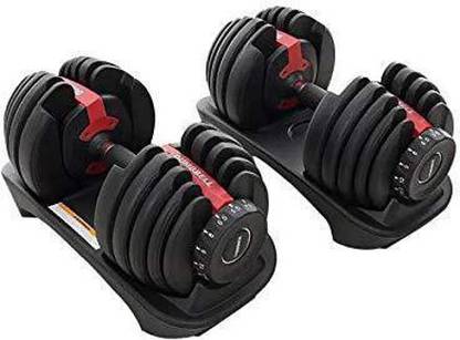 CAPTOLIFE ADJUSTABLE DUMBBELL SET OF 2 (24 KG EACH ) | BODY BUILDING CUSTOM DUMBBELL Adjustable Dumbbell