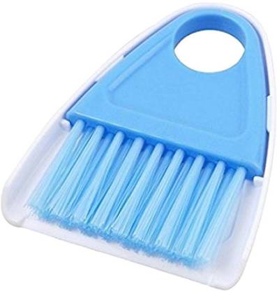 Rexter Mini Broom and Dustpan Set Small Hand Broom and Dust Pan Tiny Dustpan and Brush Set for Cleaning Table Countertop Keyboard Pets Hair and Small Messes Plastic Up Right Dustpan