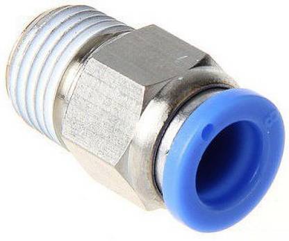 PNEUMATICSHOUSE PU Connector 8x1/4 (15 Pcs) 1-Way Coupling Pipe Joint