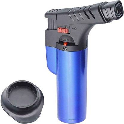 Explorer Double Turbo Magnum Jet Flame Refillable Torch Lighter - Powerful Windproof Flame Stylish Butane Sharp Refillable Cigarette Jet Flame Blow Torch Barbeque Lighter for Hookah Coal, Cigars, Welding and Soldering,Pocket Lighter 1300 Times Spray Cigarette Pocket Size Lighter | Perfect Gifting Purpose for Cigarette Lovers Pocket Lighter