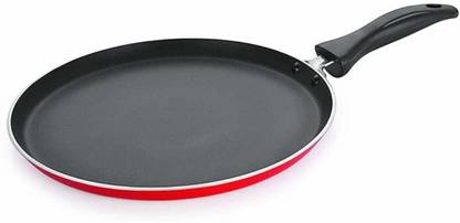 RBGIIT Non-Stick Coating Flat Dosa Tawa Flat Pan 26.5 cm diameter 1 L D-32 Non-Stick Coated Cookware Set