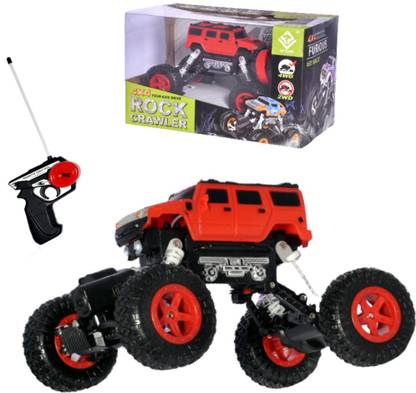 Rover Toys 1:22 Scale Rock Crawler 4WD Led Light With Gun Type Remote Control Climbing Car For Kids Boys Gift
