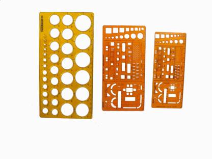 Simrah Template Combo 3 in 1 Template Scale Ruler