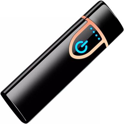 NVIRAV Good Quality Rechargeable Lighter Touch Ignition USB Charging Lighter,Windproof Plasma Lighter for Candle, Cigarette Power Indicator Flameless USB Finger Pocket Lighter