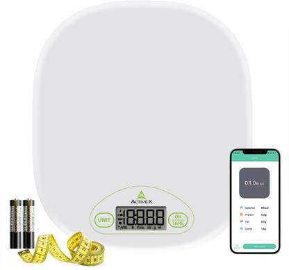 ActiveX EatSmart Digital Kitchen Scale With Measuring Tape Weighing Scale