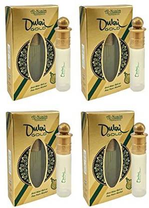 Al Nuaim DUBAI GOLD PACK 0F 4 6 ML ATTAR Floral Attar
