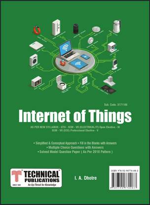 Internet of Things for GTU 18 Course (VII - ECE - 3171108) - Professional Elective - V & (VII - ELECTRICAL/IT - 3171108) - Open Elective - III