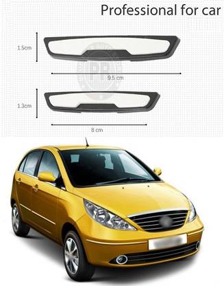 PROEDITION Car Door Edge Guards Defender Auto Door Scratch (white Silver,4 Pieces) a215 Matte, Glossy, Chrome Tata Indica Vista Side Garnish