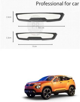 PECUNIA Car Door Edge Guards Defender Auto Door Ding Scratch Protector Truck Rubber Trim Guard Sticker Exterior Car Accessories for Most Car (white Silver,4 Pieces) a212 Matte, Glossy, Chrome Tata Harrier XE Side Garnish