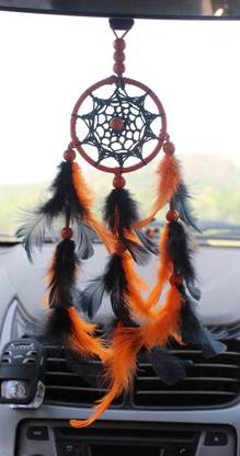 handymandy store Typical- orange Black Car Hanging Ornament