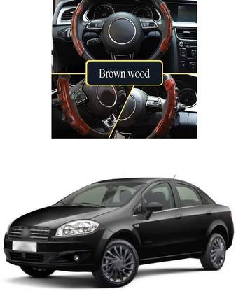 PRTEK Hand Stiched Steering Cover For Fiat Linea