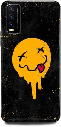 FASKY Back Cover for ViVO Y20i, V2027, SKULL EMOJI BACK COVER
