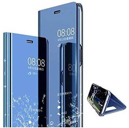 ED ELYON DESIGN Flip Cover for Samsung Galaxy A52 Mirror s-View Stand (Sensor Flip Cover is not Working)