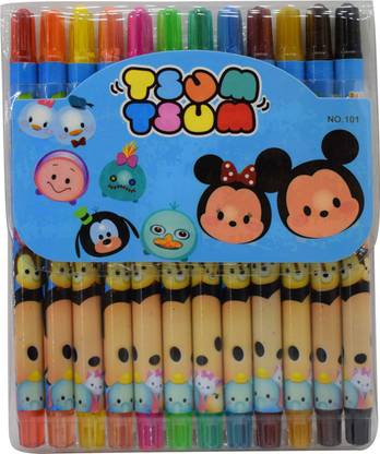 Asera Mickey Mouse Cartoon Character Rolling Crayons for Kids (Set of 1)