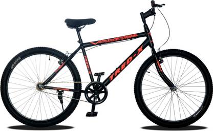 Vampire Tred X 26 T Hybrid Cycle/City Bike (Single Speed, Black, Orange) 26 T (inch) Hybrid Cycle/City Bike