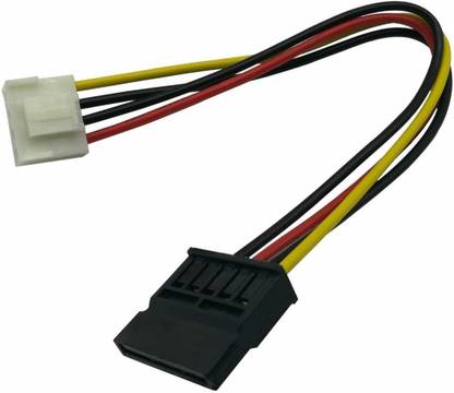 Wizzo Power Sharing Cable 0.15 m 15 cm 4 Pin Mini Connector To Hard Disk Sata Power Cable Adapter For DVR/NVR To Connect Hard Disk Drive, HDD, SSD