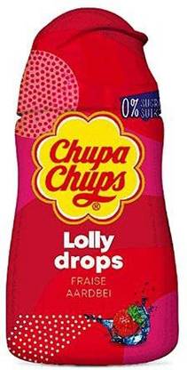 Chupa Chups Lolly Drop Strawberry Flavored Concentrate Soft Drink, 48ml Energy Drink