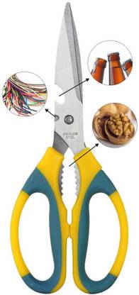 PRV RV Multi purpose Stainless steel scissor 3 in 1, nut cracker, vegetable cutter, bottle opener. Stainless Steel All-Purpose Scissor