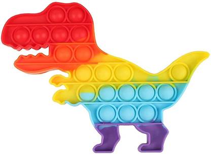 Wholesome Retails Dinosaur Pop Up Fidget Toy, Dinosaur Pop It Toy, Stress Relief Toy for Kids