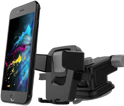 Wanzhow Easy One Touch Car Mobile Holder Single Clamp for Dashboard & Windshield, wall-mounted to your car's dashboard /windshield for convenience Mobile Holder