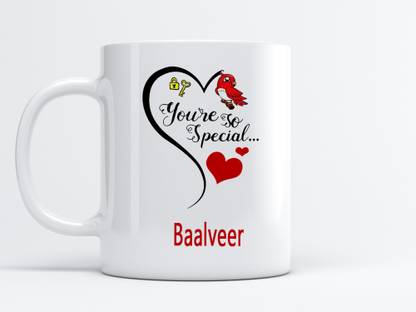 MM9E You Are So Special Baalveer Printed , I Love You Baalveer , Baalveer Name Ceramic Coffee Mug