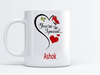 MM9E You Are So Special Ashok Printed , I Love You Ashok , Ashok Name ,Valentine's day , Anniversary Gift , Happy Birthday Gift , Rakhi , Husband, Brother Ceramic Coffee Mug