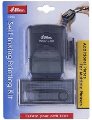 SHINY S-883 Self Inking Stamp Printing Kit DIY Set Self-Making