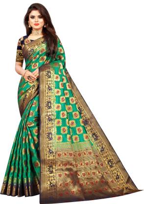 Self Design Banarasi Jacquard Saree