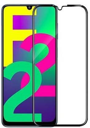 Mersal Edge To Edge Tempered Glass for Samsung Galaxy F22, (Premium Edge To Edge Full Glue Branded Glass)