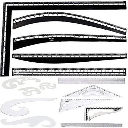 Hirday Complete Fashion Designing Tailoring Scales Set of 12 Sewing Kit