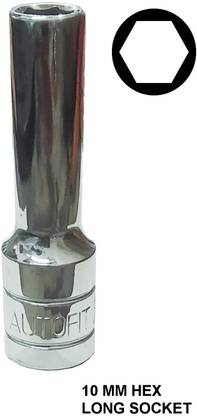 AUTOFIT 1/2" Drive 10 MM Hex Long Socket Socket Set