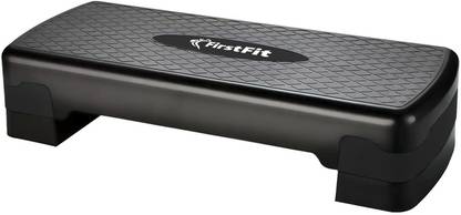 FirstFit Exercise Step Platform Aerobic Stepper Fitness Workout Deck with Adjustable Height Stepper