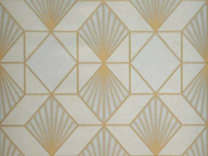 Superior Décor Abstract White, Beige Wallpaper