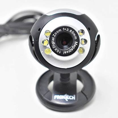Frontech E-CAM FT-2251 USB PLUG & PLAY , CMOS SENSOR , BUILT-IN-MIC , LED LIGHT 480  Webcam with Built-In Microphone with Night Vision USB Connectivity