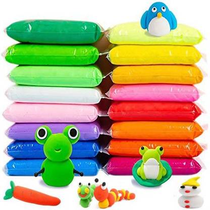 Little's Cry Air Dry Clay For Kids DIY Ultra Light Modeling Bouncing Clay Kids 12 Different Color Clay Creative Art For Children (12pc Art Clay Multicolor)