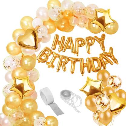 Prihit Happy Birthday decoration combo kit, birthday balloon combo Balloon